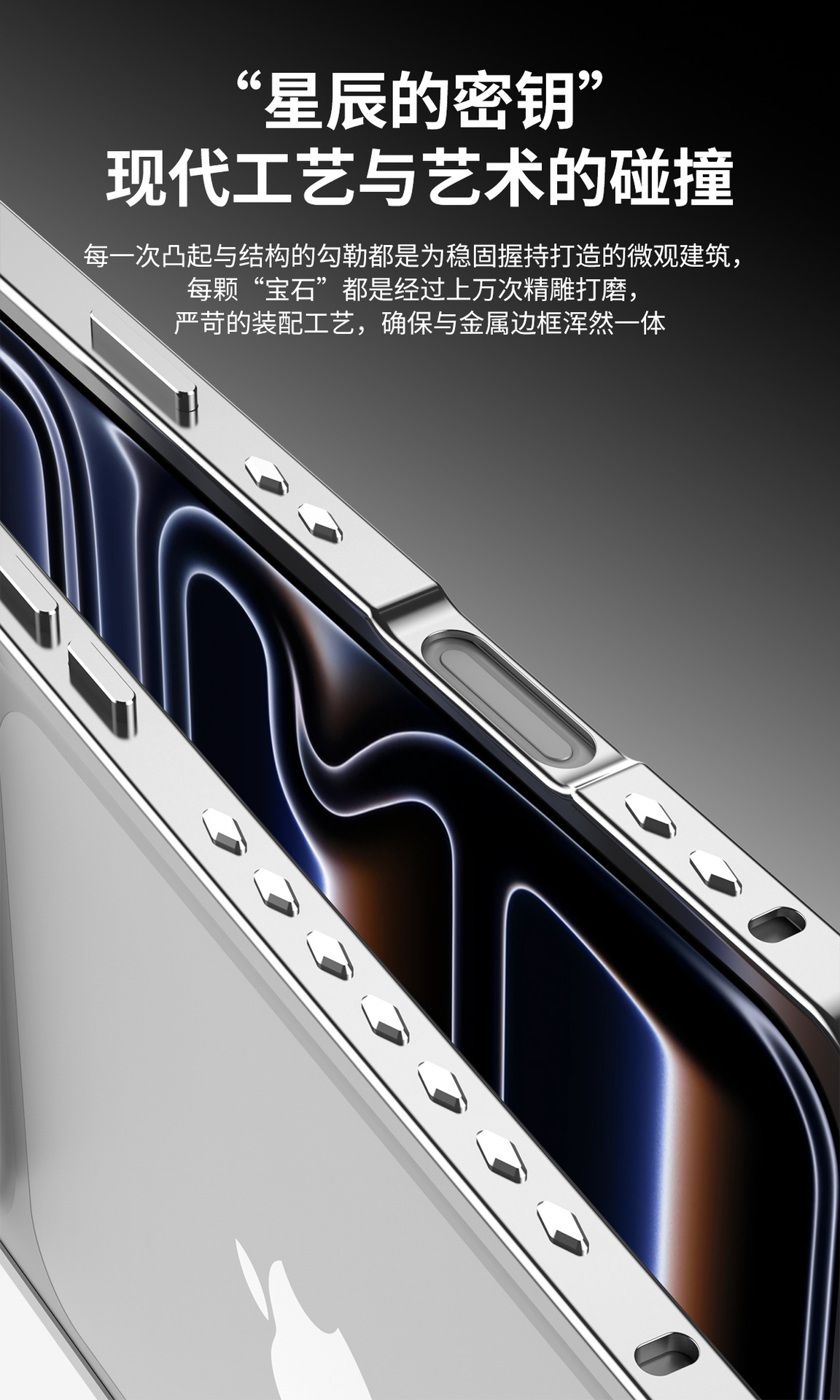 Ốp lưng viền kim loại chống sốc cho iPhone 17 Pro Max / 17 Air / 16 Pro – kiểu khung viền có nắp bảo vệ camera — Cam, Bạc, Đen, Xanh chi tiết 9