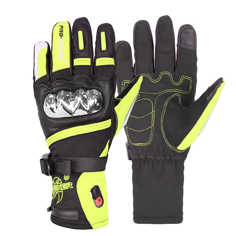 电热保暖防风防摔电动车摩托车山地自行车户外骑行运动手套防滑