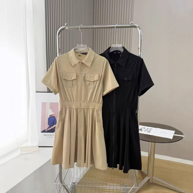 2026 Summer Fl New Women's Woven Modern Dress Polo Skirt Elegant Style Y0036 2026 Summer Fl New Women's Woven Modern Dress Polo Skirt Elegant Style Y0036
