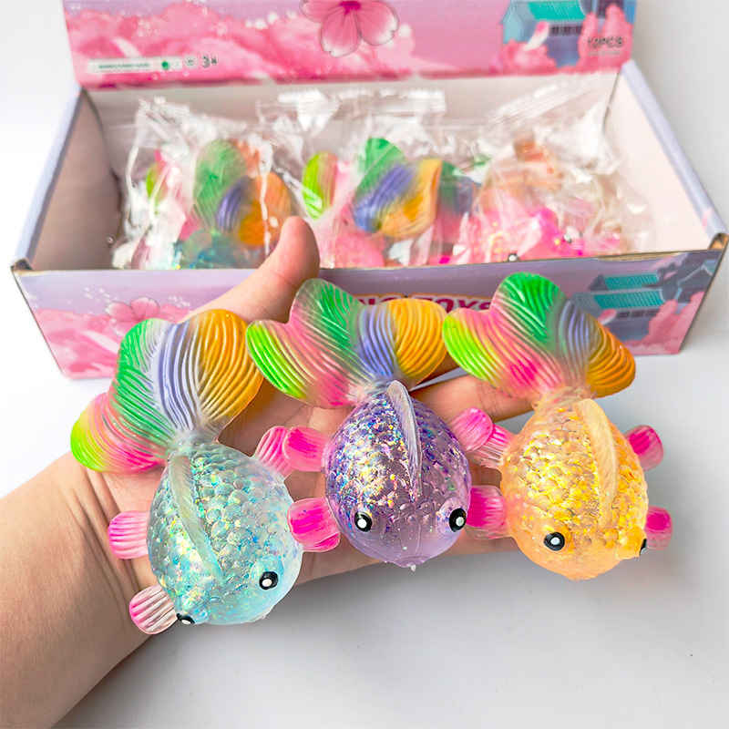 Maltose goldfish pinch music decompression slow rebound aurora sequins decompression artifact vent children's toys simulation Maltose goldfish pinch music decompression slow rebound aurora sequins decompression artifact vent children's toys simulation