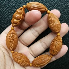 橄榄核雕刻手串 蔬菜八宝 多款选择 精美收藏佩戴佳品直销