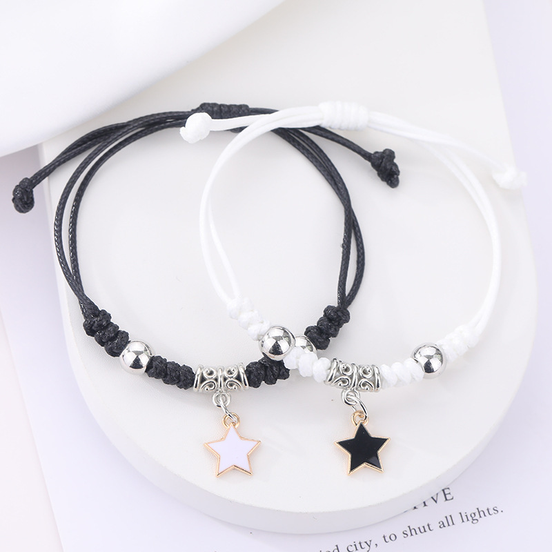 Handmade Star Bracelet Wholesale Korean Bracelet for Female Students, Best Friends, Friendship Style, Korean Version, Fashionable Male and Female Couples