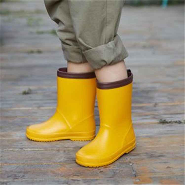 Exported to Japan Kidsren's Rain Boots Non-Slip Boys and Girls Shoes Baby Rain Boots Cartoon Kidsren's Water Shoes Overshoes