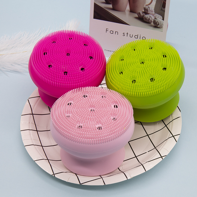 定制大章鱼洗澡刷 硅胶洗脸刷大号沐浴硅胶刷 带海绵硅胶洗澡刷