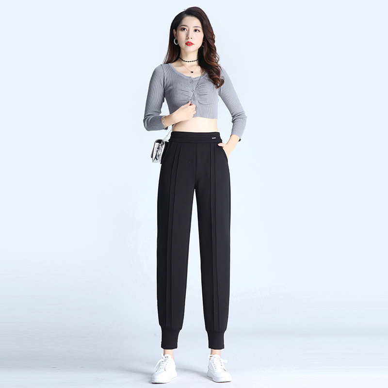 Women's Spring and Autumn 2022 New High Waist Casual Slimming Sports Cropped Pants Radish Pants