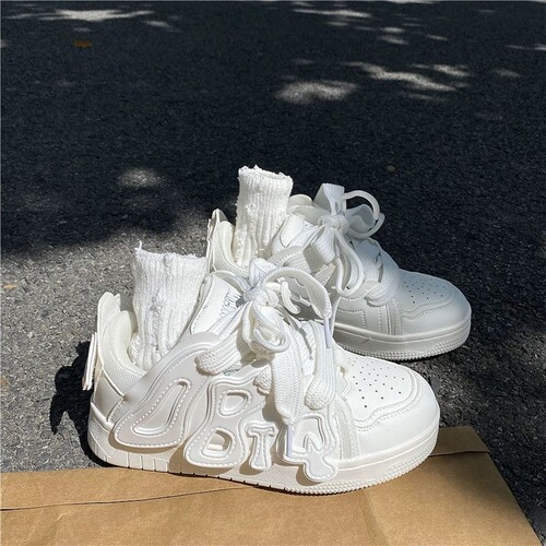  new student casual letter niche low-cut sneakers, trendy Korean style versatile flat-soled color-blocking sneakers for women in autumn