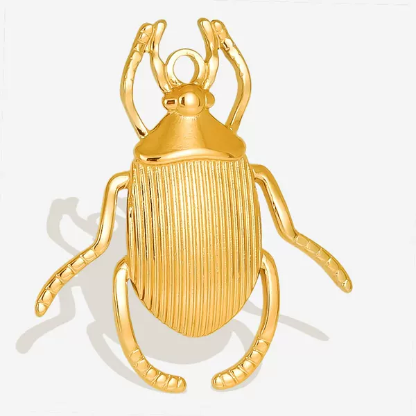304 stainless steel insect series beetle pendant personalized innovative necklace pendant handmade diy jewelry accessories