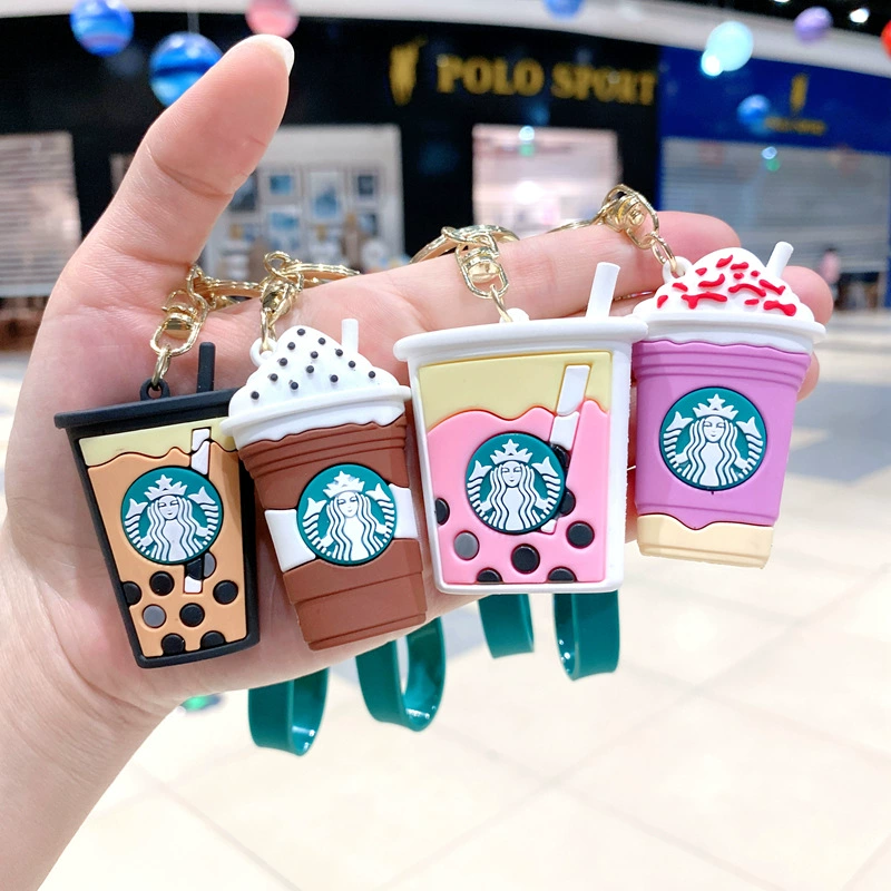 Звездныйbucks, креативная чашка для чая, милый брелок, автомобильные ключи, подвеска, цепочка