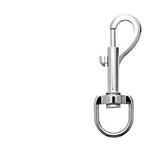 Metal Keychain Hook Rotating Double Head Dog Buckle Zinc Alloy Universal Buckle Stainless Steel Hanging Buckle Pet Dog Item Loop Buckle