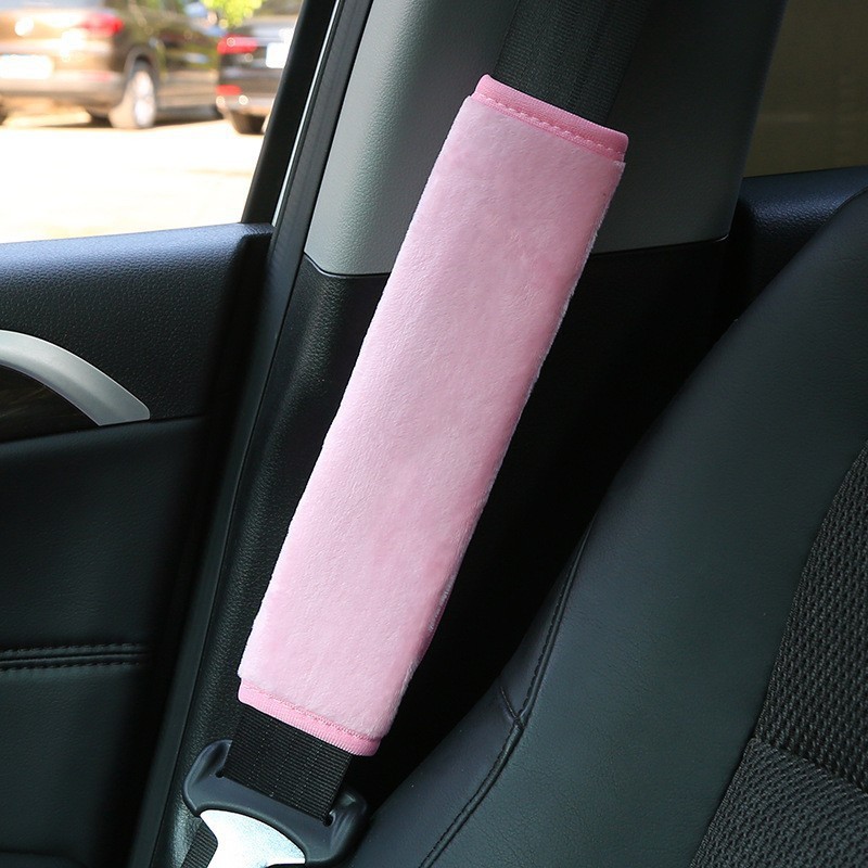 Protector de Hombro de Peluche para Cinturón de Auto de Terciopelo de Cristal, Anti-estrangulamiento, para Automóvil