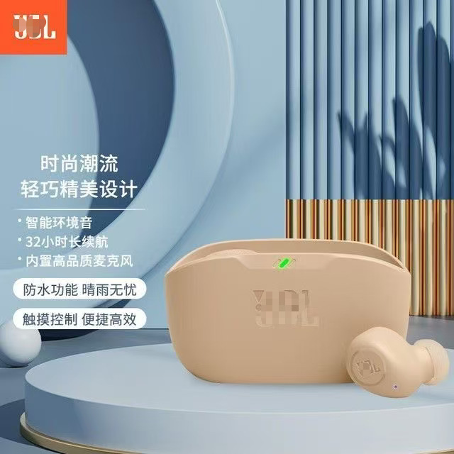 跨境JB.L Wave buds真无线半入耳蓝牙耳机音乐运动款爆款通话降噪|undefined