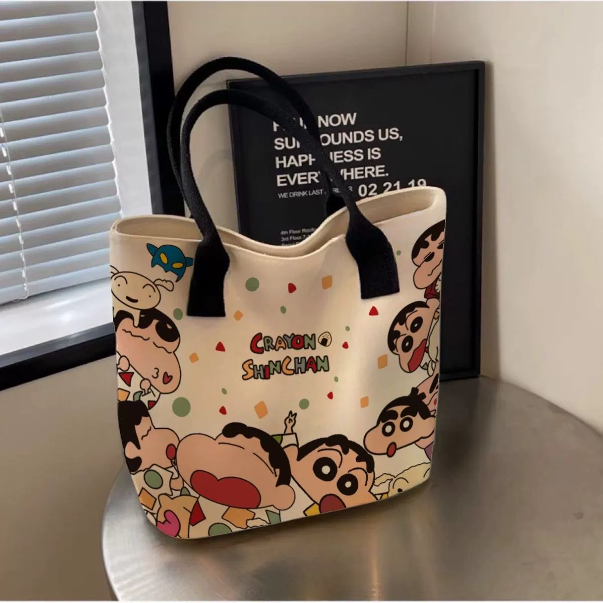 Холщовая сумка с японским рисунком, женская утолщенная новая сумка большой вместимости, студенческая сумка через плечо для поездок на работу