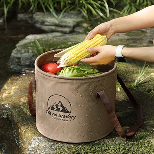 Outdoor Camping Bucket Foldable Bucket Portable Travel Bucket Large Capacity Portable Bucket Vegetable Washing Camping Bucket