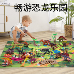 Simulated large dinosaur toy Tyrannosaurus rex animal model children's boy set toy dinosaur egg Tyrannosaurus rex