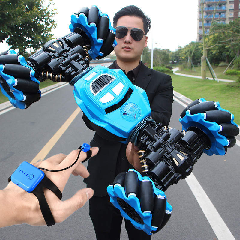 Cross-Border Rc Remote Control Car Toys, Gesture-Sensing Car Toys, Stunt Climbing, Transforming Twist Car Factory Wholesale