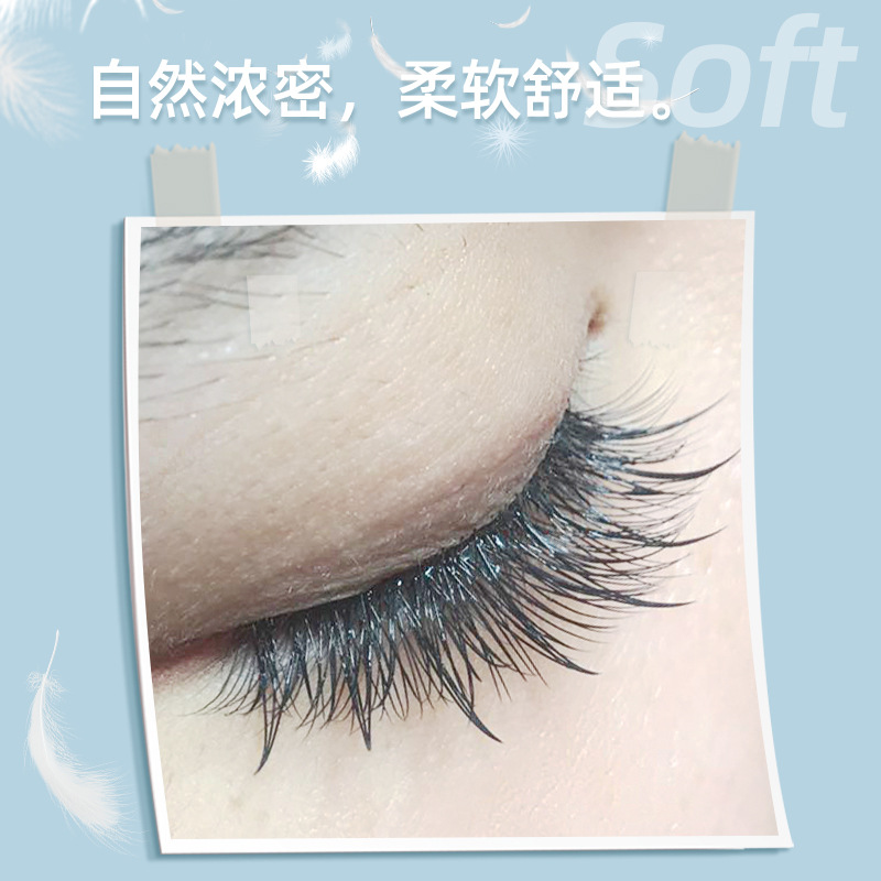 NAGARAKU de un solo racimo de injerto pestañas de hadas tipo pestañas en línea celebridad comic ojo pelo pestañas postizas naturales