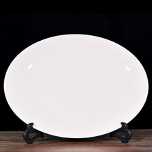 景德镇陶瓷纯白瓷骨瓷盘摆件 创意纪念印照片个性礼品纪念盘