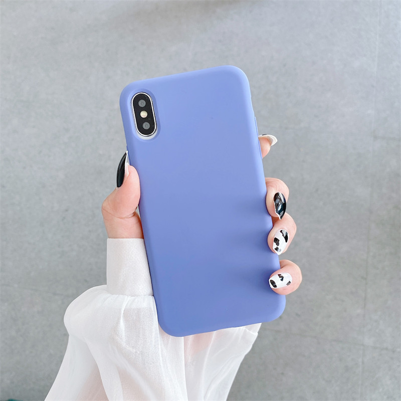 Adecuado para iPhone14/11 funda de teléfono de silicona apple XSMAX esmerilado XR funda suave 7 apple 12Pro material 8p
