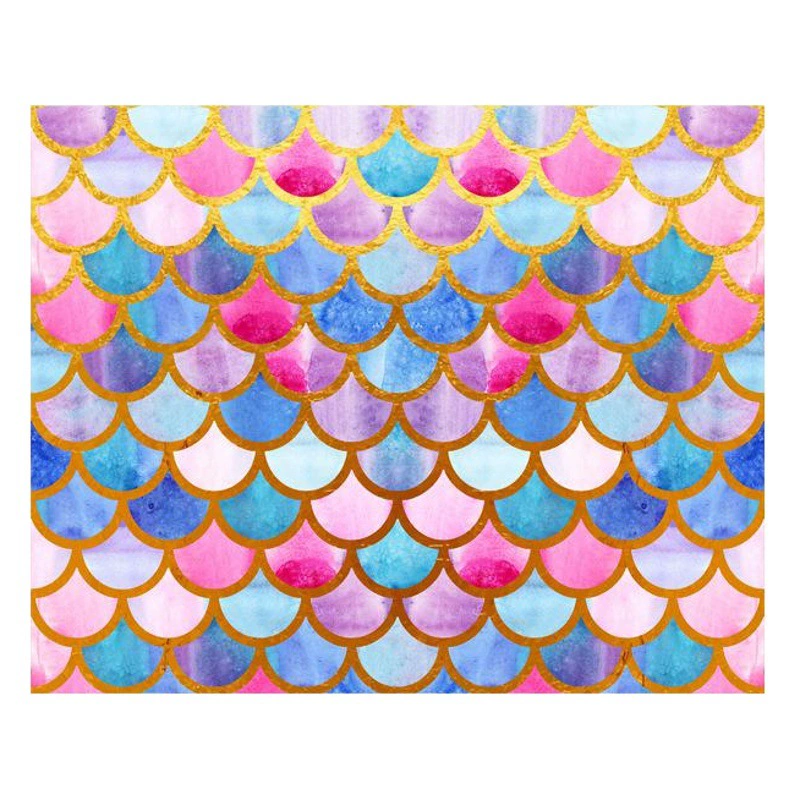 Новый Русалка фотография Фон Ткань день рождения 3D дети фото фотография цифровой Фон Внешняя торговля Экспорт