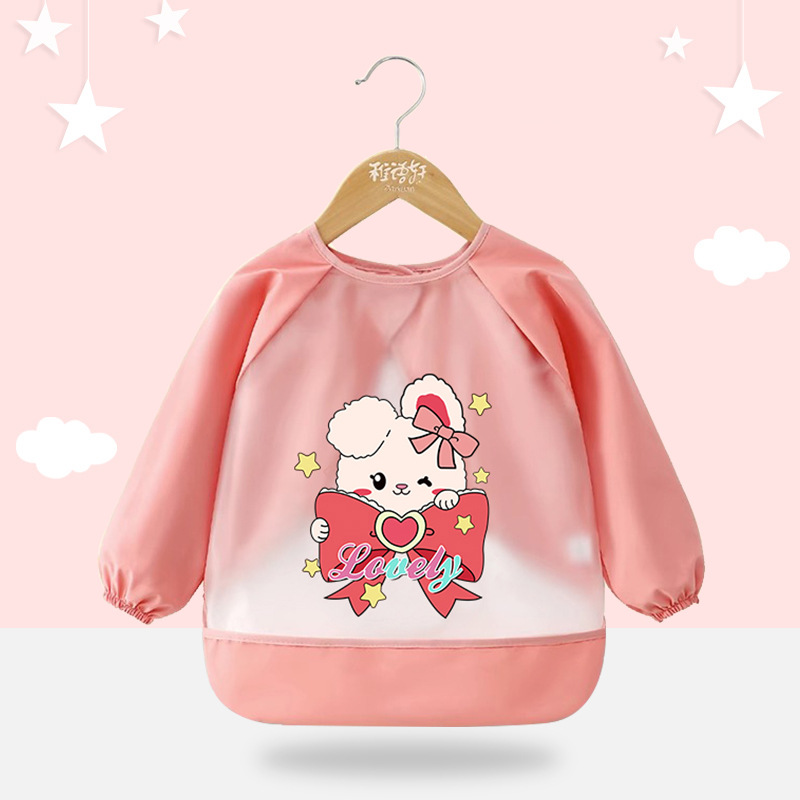 Verano niños mono bebé comiendo babero impermeable anti-sucio delantal de los niños hombres y mujeres sin mangas bebé ropa de protección inversa