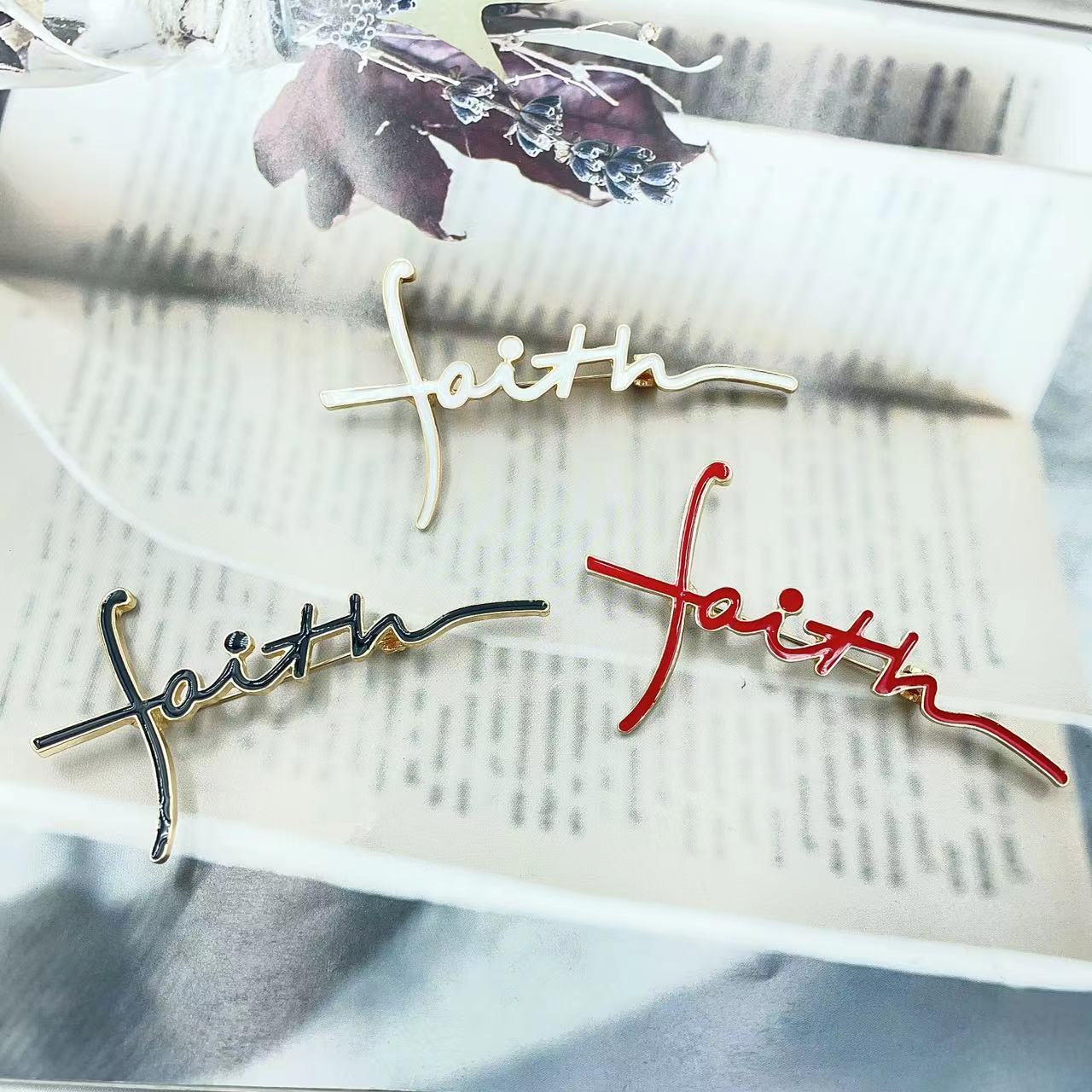 Casual, Daily Occasion Retro Classic Style Pin Letter Number Alloy Unisex Brooches