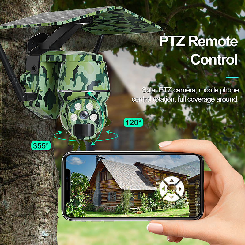 Videocamera, monitor, safe CCTV camera solar-powered, 4G 4