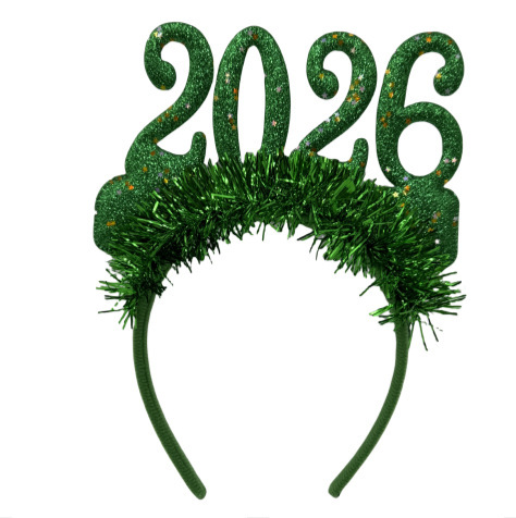 新年发箍2026星星拉花跨年狂欢酒吧舞会彩条头箍派对装饰表演头扣|undefined