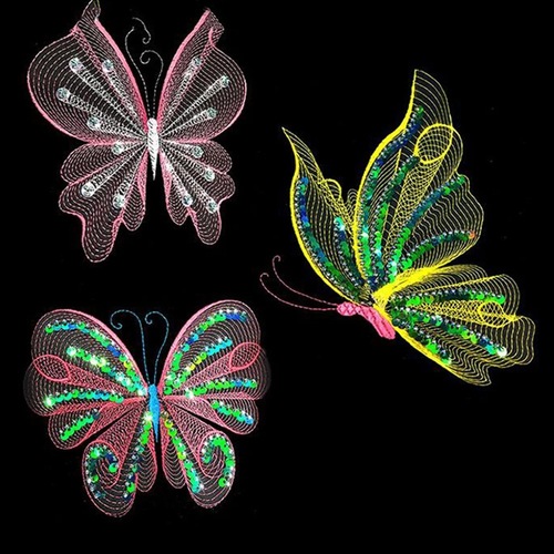 New color sequin strip ribbon 10 yards/card DIY ethnic style stage clothing lace decoration sequin accessories