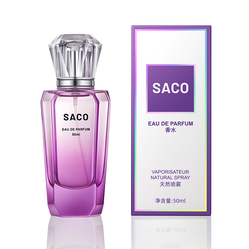 Nuevo producto SACO fragancia compañero de toda la vida rosa de medianoche fragancia para mujeres fresca, fragancia natural duradera, fragancia ligera, un cabello