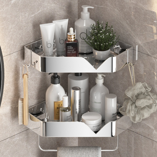 BB4C wholesale bathroom storage rack bathroom shelf punch-free bathroom toilet bath triangle storage