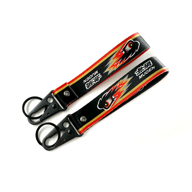 【同型低価格】カーツーチューニング文化JDMデジタルプリント簡単鷹口バックルバイクキーホルダーバッグチャームキーリングリボン|undefined