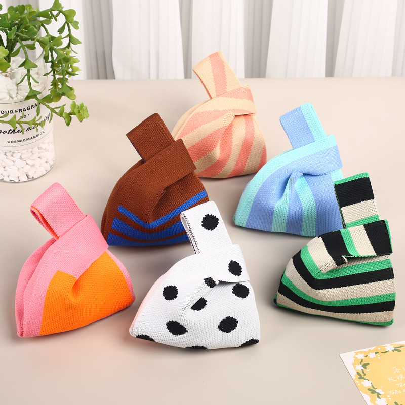 新款ins针织手提包定制高级感小众背心编织包伴手礼购物手拎包包