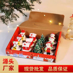 クリスマスセットキャンドルパーティー誕生日装飾雪だるまカーニバルロマンチックな装飾品キャンドルライトディナー塗装小さなキャンドル