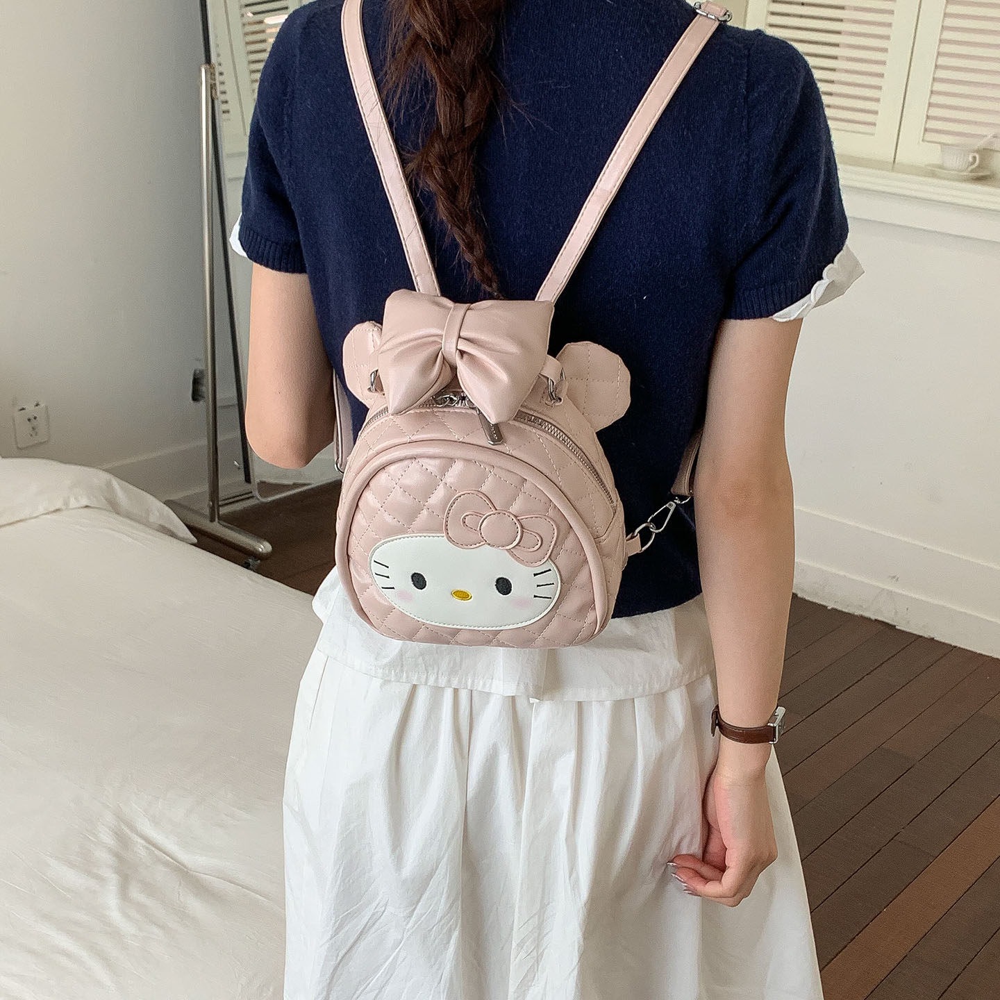 Mochila mini lindo bolso pequeño gato diseño 2026 bolso minimalista clase nueva chica de viaje