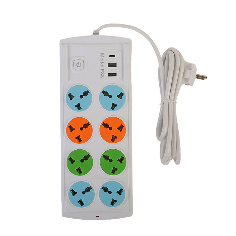 Comercio exterior ocho pares de agujeros tablero de conexión tablero de conexión africano concha blanca y negra estándar británico estándar europeo estándar americano embalaje de bolsas neutras