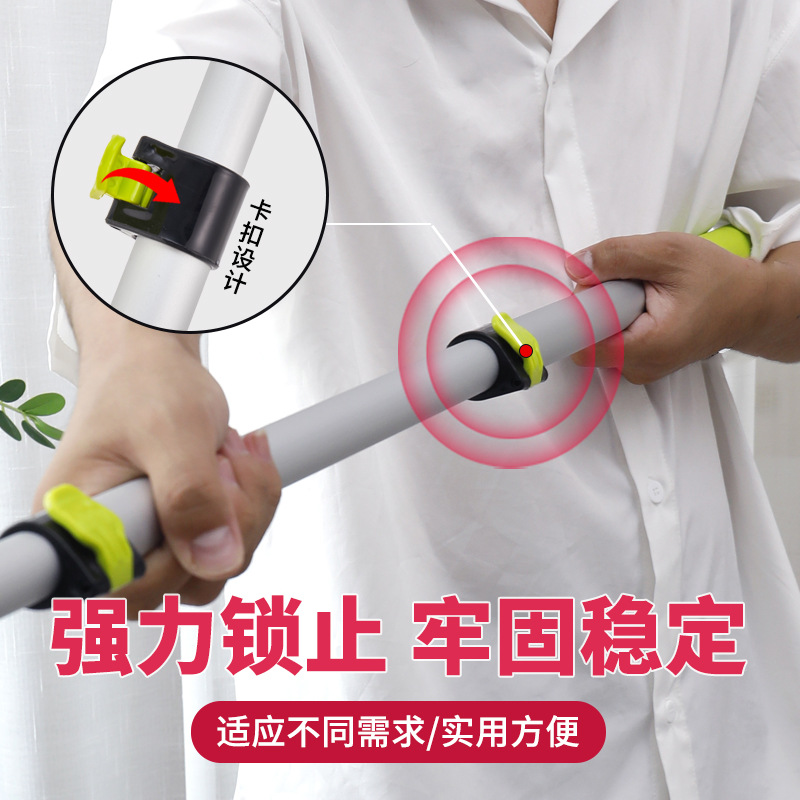 Palo telescópico de aleación de aluminio para pintar, herramienta de limpieza de poste telescópico de acero inoxidable para jardinería, soporte de poste de extensión, poste de conexión engrosado