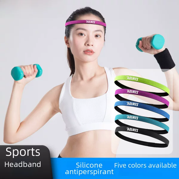 Aolikes Unisex Non-Slip Sports Running Fitness Yoga Anti-Sweat Hair Band Anti-sweat Sports Headband
