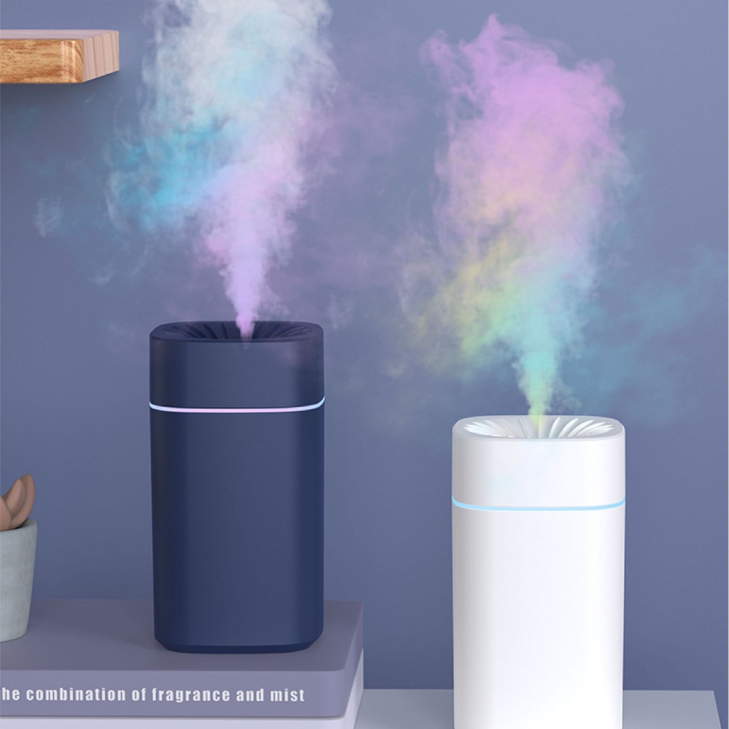 Balea azul Xi hogar usb luz nocturna humidificador gran capacidad gran spray silencioso mini purificador de aire regalo