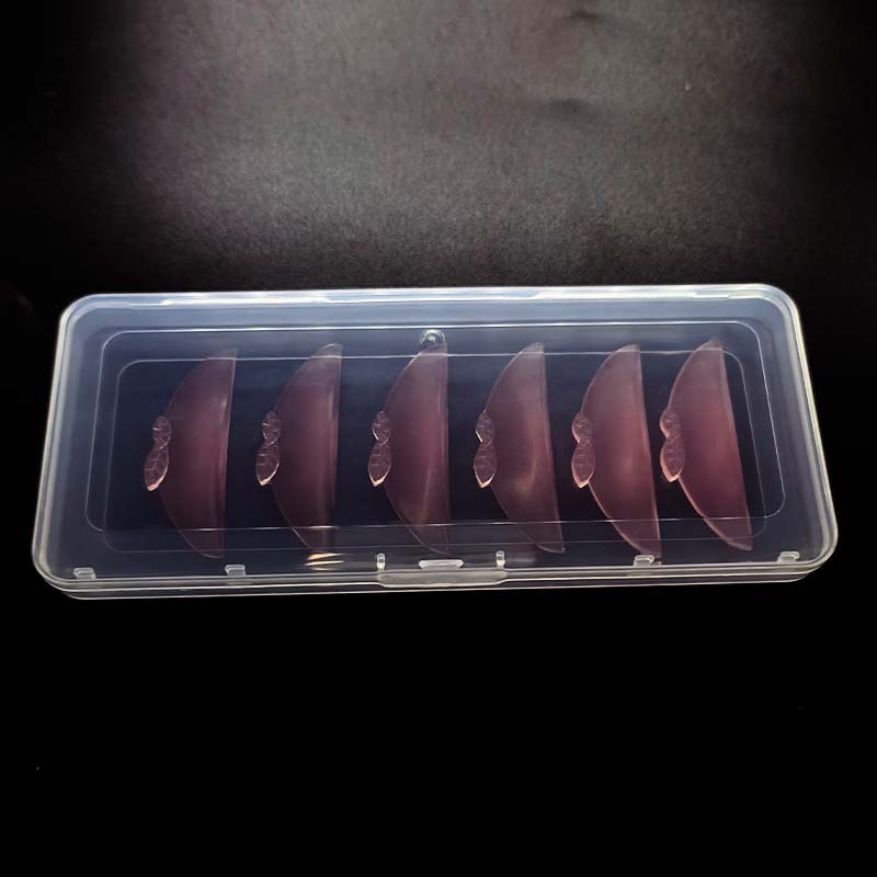 国境を越えた卸売ケラチンまつげリフト新しい 1 ペアゼリー桃まつげシリコーン自己粘着アイパッド洗える