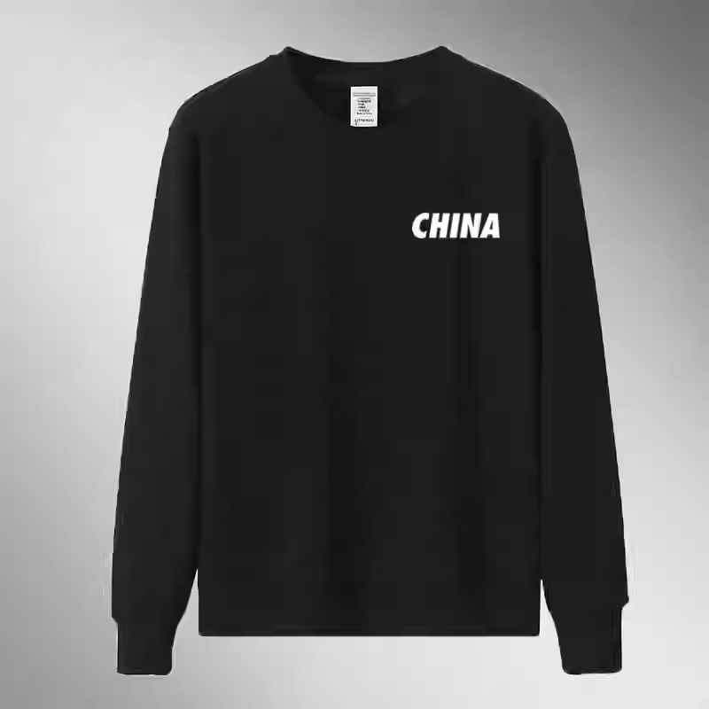 리틀 CHINA 블랙 [벨벳 없는 라운드넥]