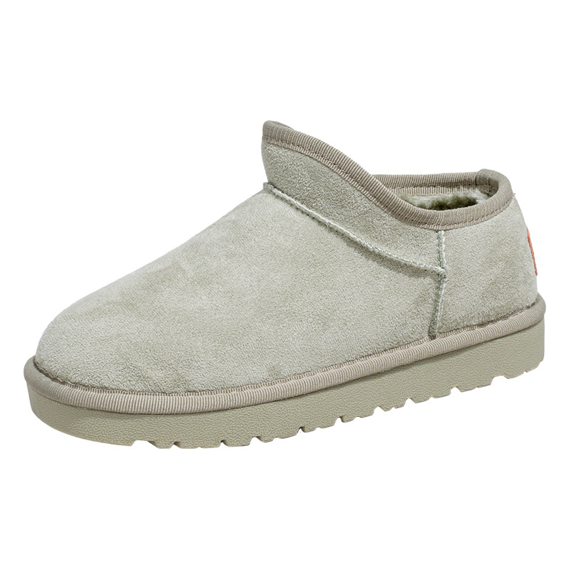 Backforce botas de nieve de lana sólida de invierno para mujeres nuevos zapatos de algodón simples y versátiles para detectar fugas de viajes viajeros zapatos de limpieza