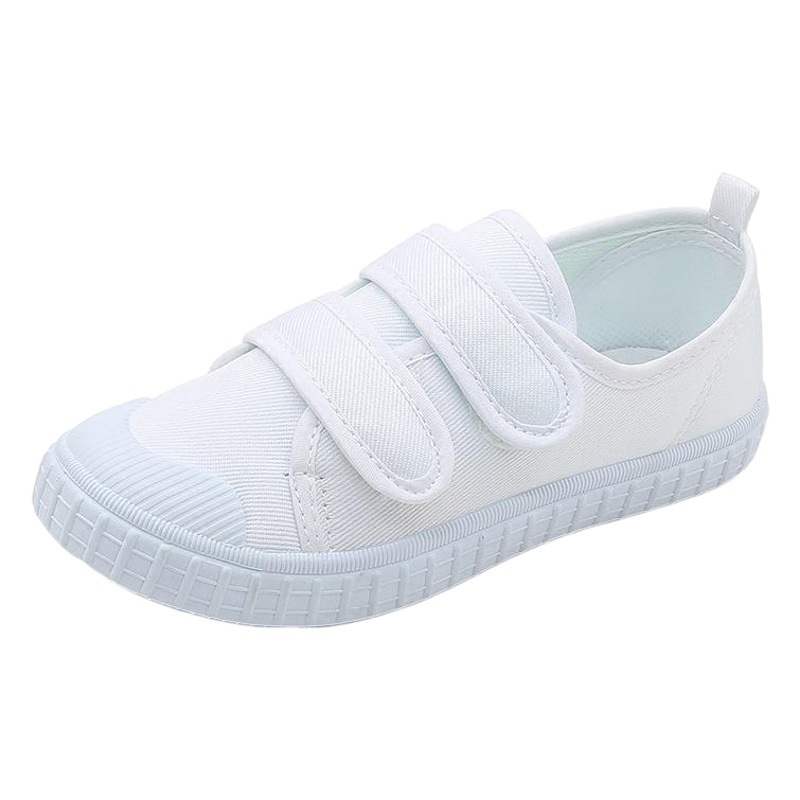 Children's shoes kindergarten indoor shoes dance shoes boys and girls Velcro student White shoes Children's small white shoes wholesale