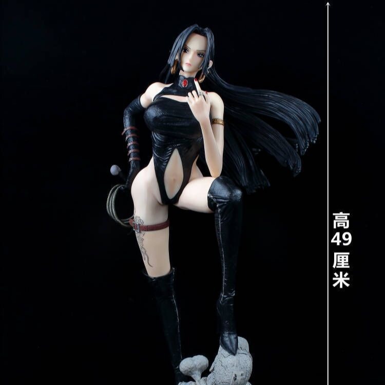青春コミックワンピースレザージャケット女性帝国フィギュアボヤ・ハンクックフィギュア装飾品フィギュア卸売|undefined