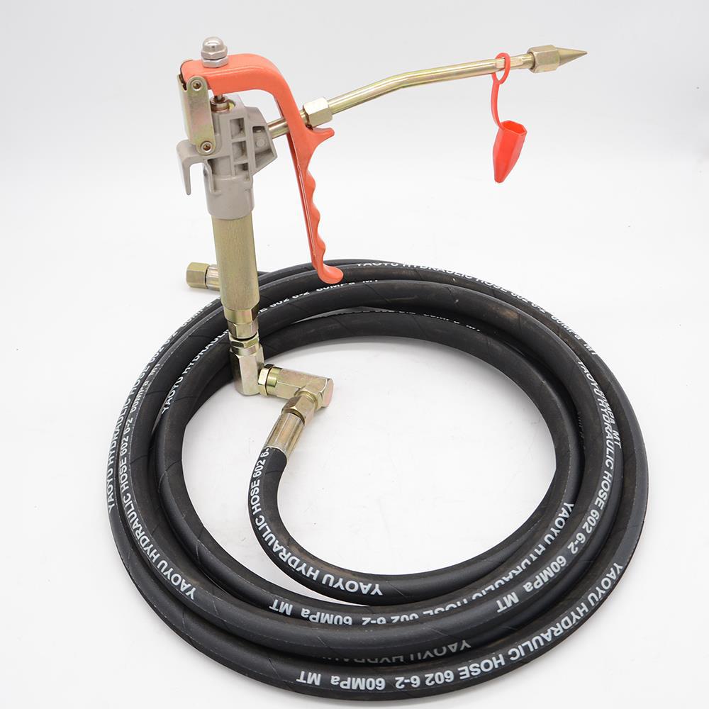 Keqiang GZ - 8 / A9 máquina de mantequilla neumática pistola de mantequilla tubería de descarga de aceite de doble capa tubo de alambre de acero a prueba de explosiones de alta presión línea de pistola de aceite image 3