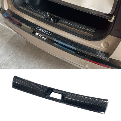 Rear Guard Tailgate, Dekorativ pedal başlıqları - 1-piece-of-inner-guard-plate-abs-carbon-fiber-texture-suitable-for-2024-aian-v-tyrannosaurus-rex