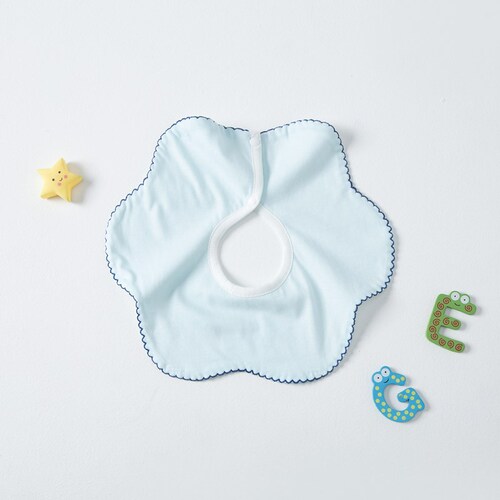 Newborn flower-shaped bibs for boys and girls, rotatable bibs for eating and feeding, spit-proof bibs, wholesale maternal and baby supplies