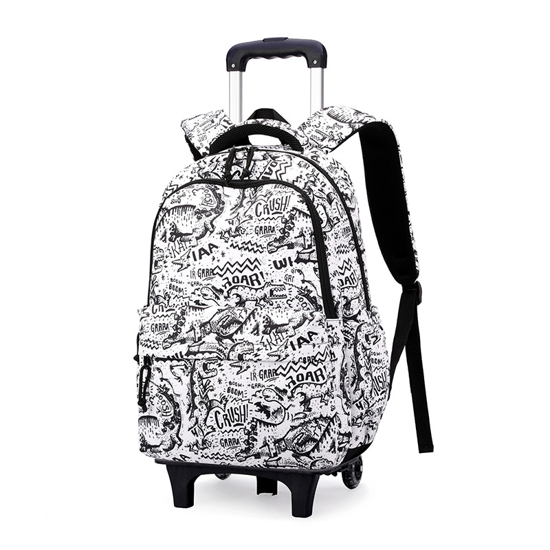 Mochila de estilo de pescado natural para estudiantes de primaria 3 - 6 grados para hombres y mujeres, mochila de tracción de estudiantes de secundaria ligera de gran capacidad
