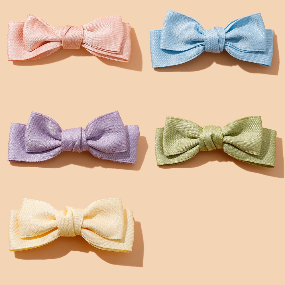 Accesorios para el cabello para niños transfronterizos de Europa y América, lazo de cinta nuevo para primavera y verano, bolso de doble capa, horquilla para la cintura, clip BB para bebé_voghion.com