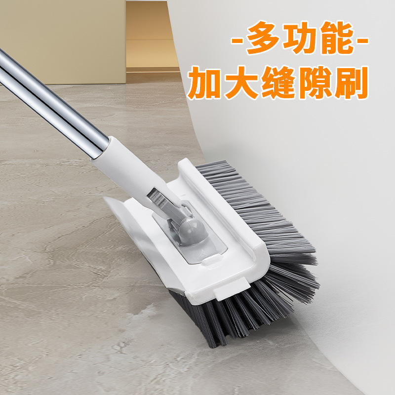 욕실 바닥 브러시, 바닥 청소 브러시, 바닥 틈새 브러시, 타일 청소용 긴 손잡이 청소 브러시, 스테인리스 스틸
