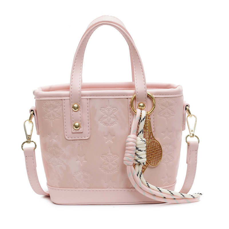 Bolso de mano popular, dama 2025, nuevo estilo de moda, bolso de hombro de color, bolso de cubo de alta calidad.